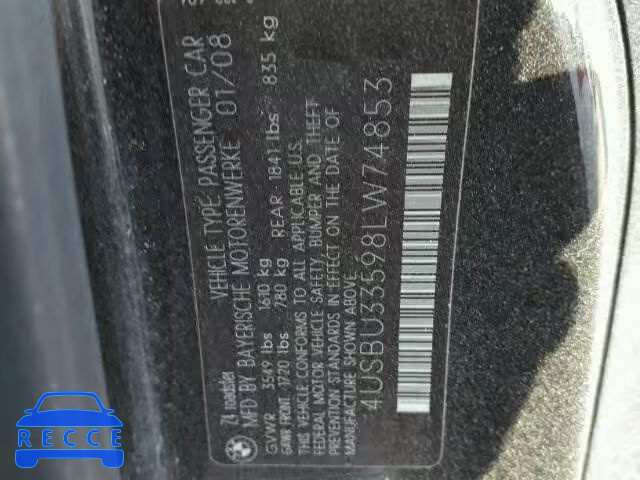 2008 BMW Z4 3.0I 4USBU33598LW74853 Bild 9