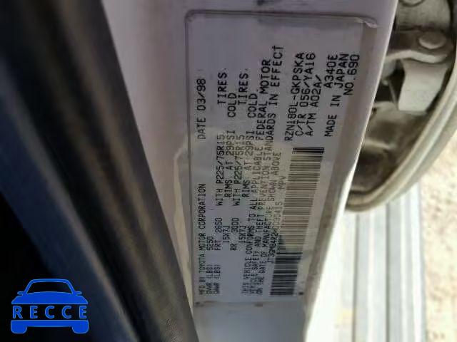 1998 TOYOTA 4RUNNER JT3GM84R2W0030415 image 9