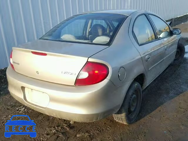 2002 DODGE NEON 1B3ES26C42D636589 зображення 3