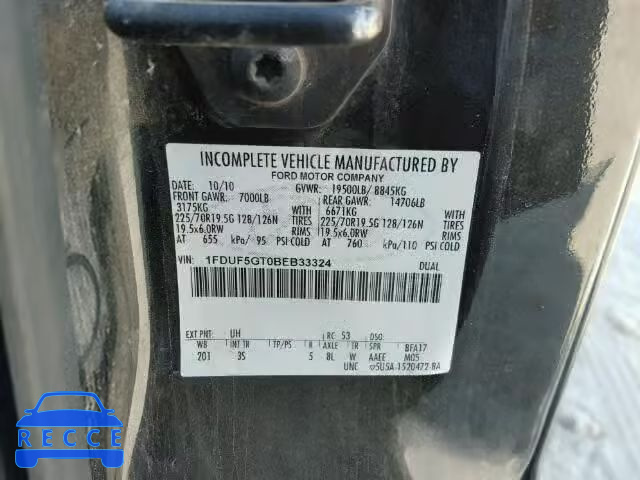 2011 FORD F550 SUPER 1FDUF5GT0BEB33324 image 9