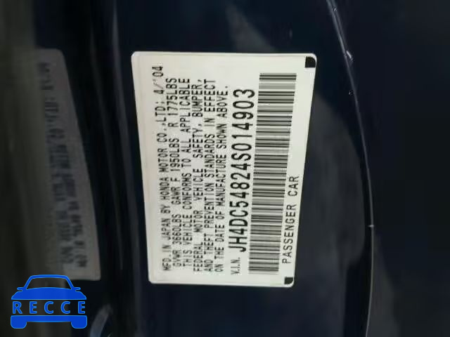 2004 ACURA RSX JH4DC54824S014903 image 9
