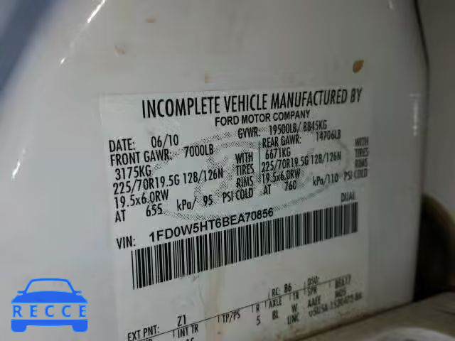 2011 FORD F550 SUPER 1FD0W5HT6BEA70856 image 9