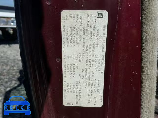 1995 CHEVROLET ASTRO VAN 1GNDM19W7SB187237 image 9