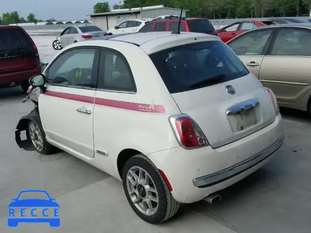 2012 FIAT 500 LOUNGE 3C3CFFCR1CT195143 image 2