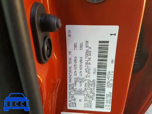 2017 TOYOTA TUNDRA CREWMAX 5TFDW5F1XHX600895 image 9