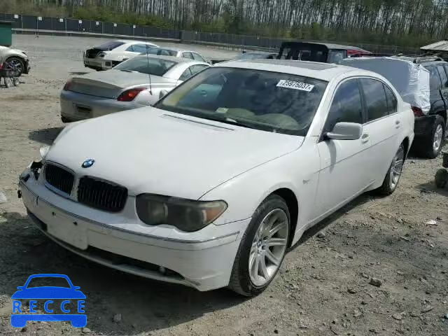 2004 BMW 745LI WBAGN63544DS54400 image 1