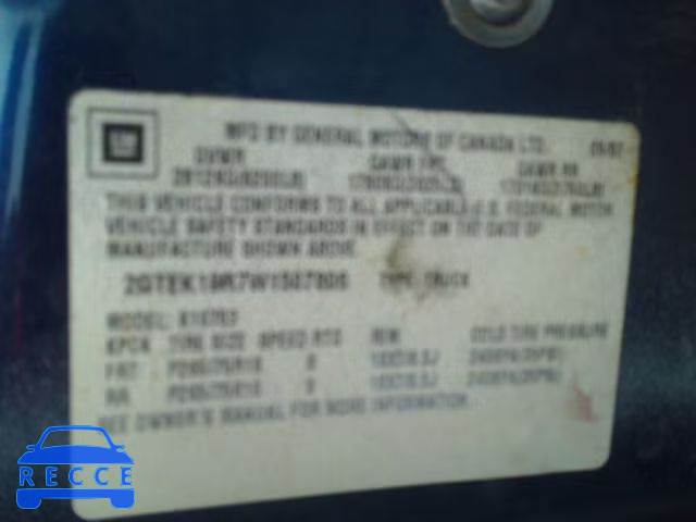1998 GMC SIERRA K15 2GTEK19R7W1507806 image 9