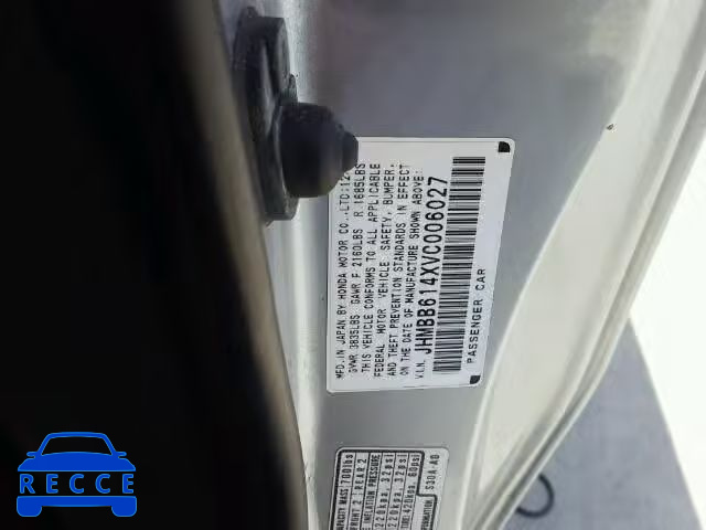 1997 HONDA PRELUDE JHMBB614XVC006027 image 9