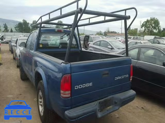 2003 DODGE DAKOTA SPO 1D7HL32X13S153829 image 2