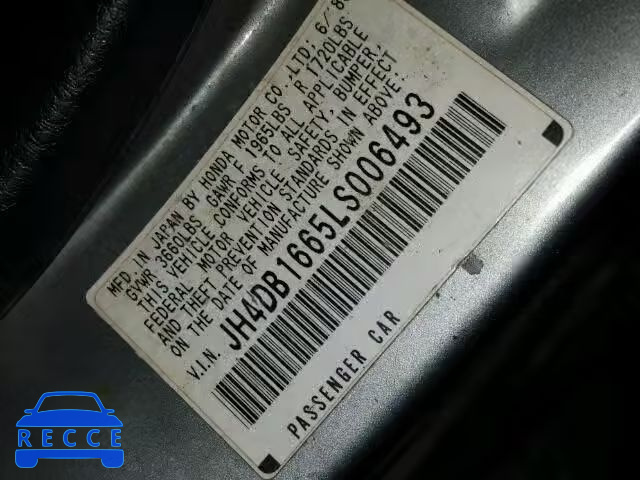 1990 ACURA INTEGRA GS JH4DB1665LS006493 image 9