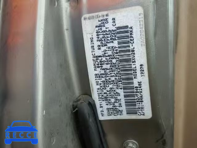 1998 TOYOTA CAMRY 4T1BG22K2WU321047 image 9