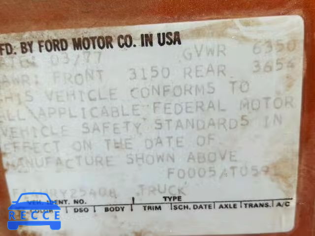 1977 FORD F-150 F14HRY25408 image 9