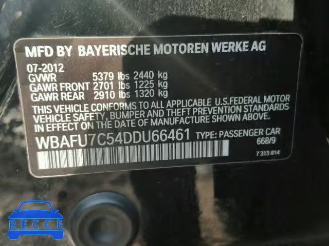 2013 BMW 535XI WBAFU7C54DDU66461 Bild 9