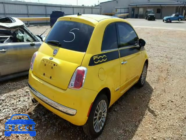 2012 FIAT 500 LOUNGE 3C3CFFCR7CT127347 image 3