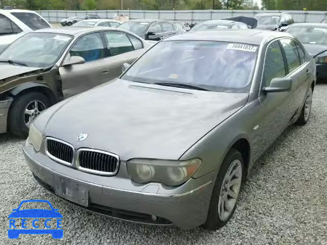 2002 BMW 745LI WBAGN63482DR02292 image 1
