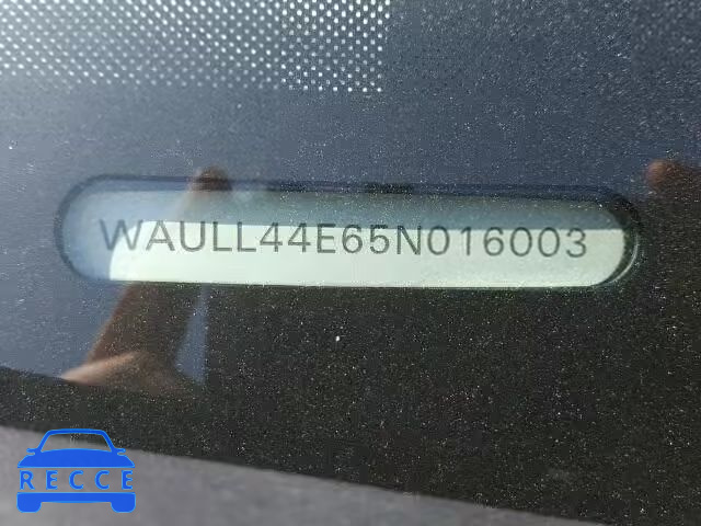 2005 AUDI A8 QUATTRO WAULL44E65N016003 image 9
