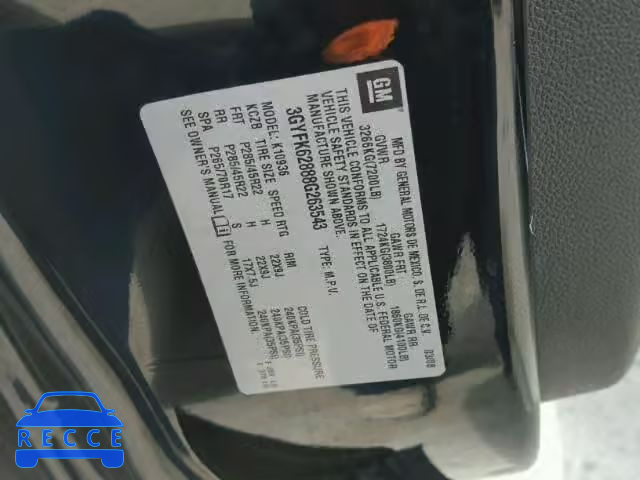 2008 CADILLAC ESCALADE E 3GYFK62888G263543 image 9
