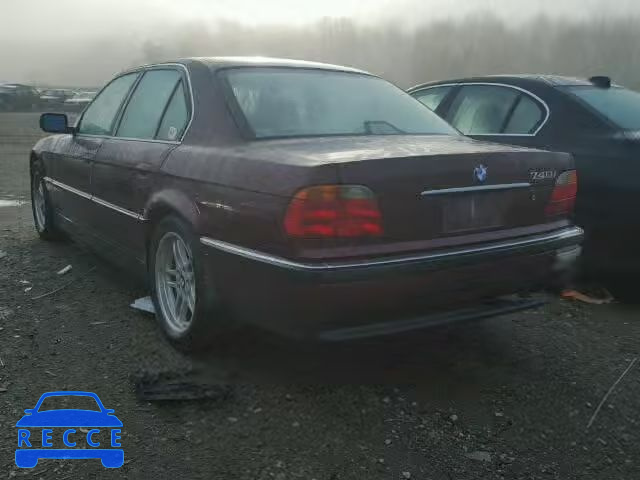 1999 BMW 740I AUTOMATIC WBAGG8333XDN73134 зображення 2