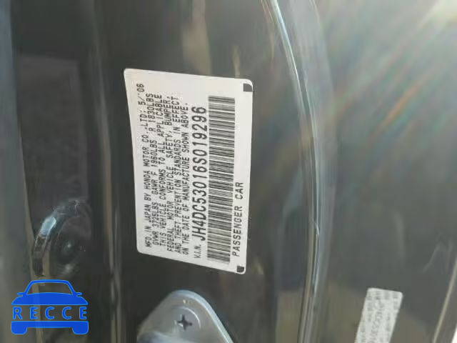 2006 ACURA RSX TYPE-S JH4DC53016S019296 image 9