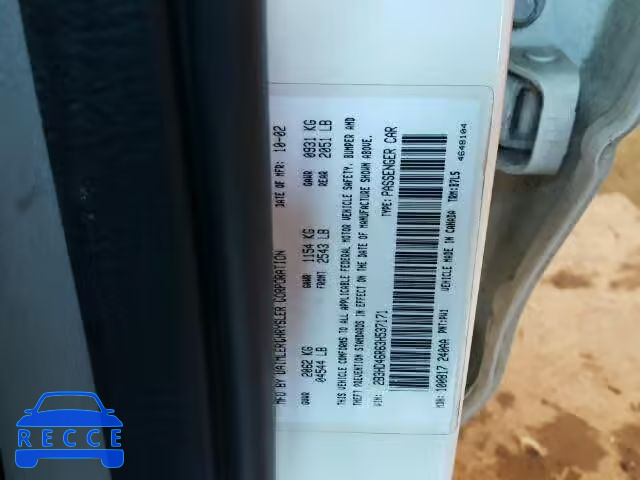 2003 DODGE INTREPID S 2B3HD46R63H537171 image 9