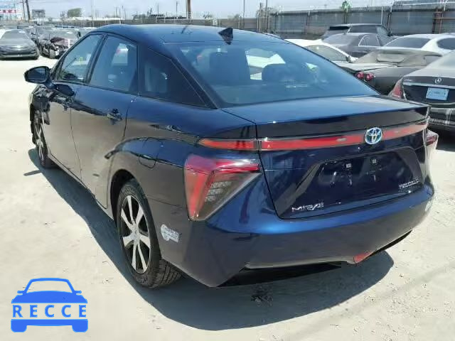 2016 TOYOTA MIRAI JTDBVRBD7GA000967 image 2