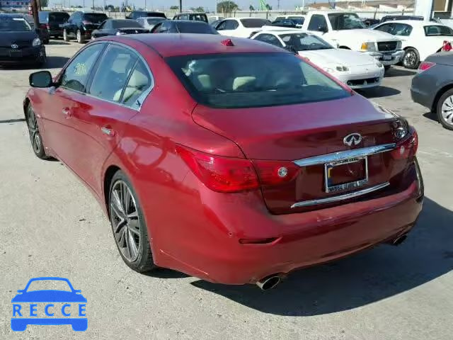 2014 INFINITI Q50 HYBRID JN1AV7AP6EM691399 image 2