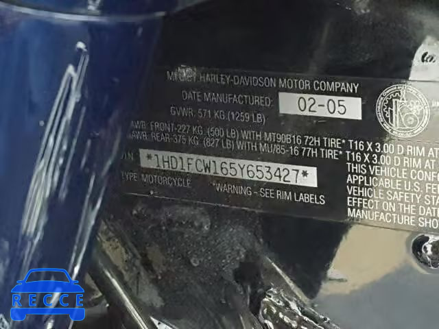 2005 HARLEY-DAVIDSON FLHTCUI 1HD1FCW165Y653427 зображення 18