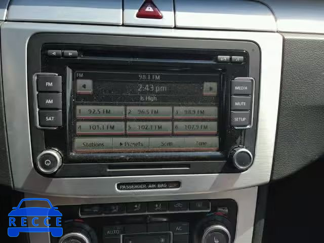 2010 VOLKSWAGEN CC LUXURY WVWHP7AN0AE542463 image 8