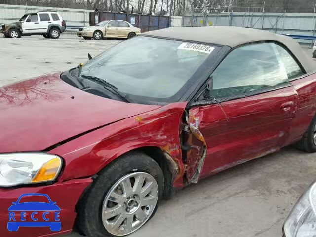 2005 CHRYSLER SEBRING LI 1C3EL65R45N642050 зображення 9