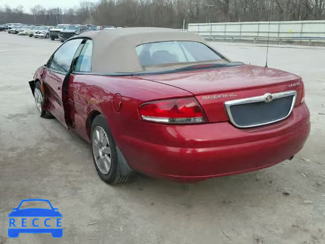 2005 CHRYSLER SEBRING LI 1C3EL65R45N642050 image 2