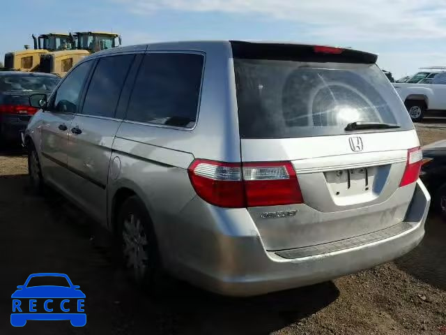 2007 HONDA ODYSSEY LX 5FNRL38247B131742 image 2