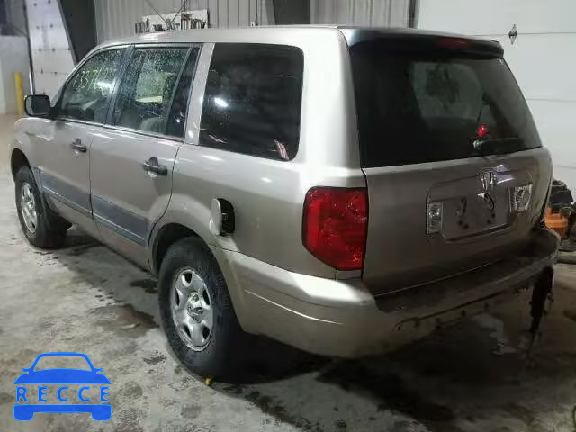 2004 HONDA PILOT LX 2HKYF181X4H620271 image 2