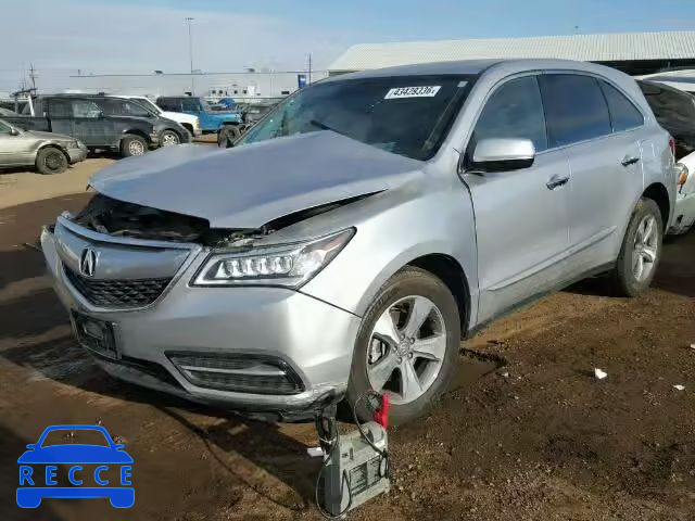 2014 ACURA MDX 5FRYD4H24EB024328 image 1