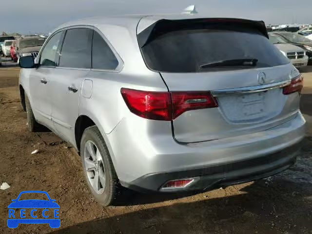 2014 ACURA MDX 5FRYD4H24EB024328 image 2