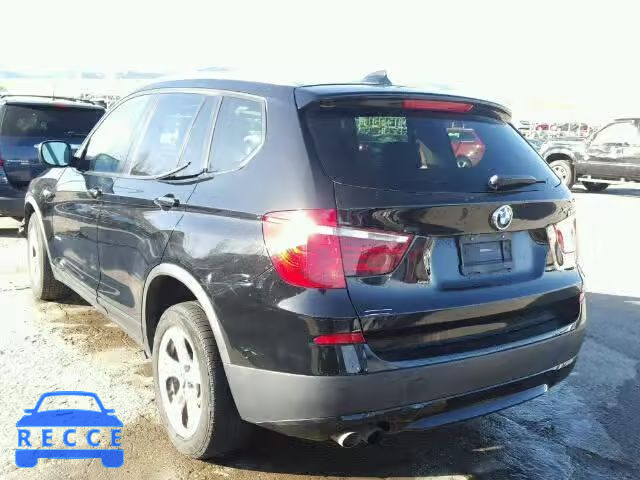 2012 BMW X3 XDRIVE2 5UXWX5C57CL727261 зображення 2