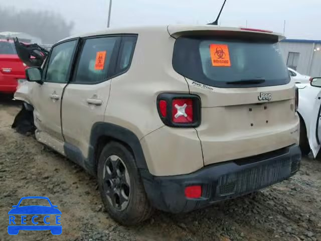 2016 JEEP RENEGADE S ZACCJAATXGPC95928 зображення 2