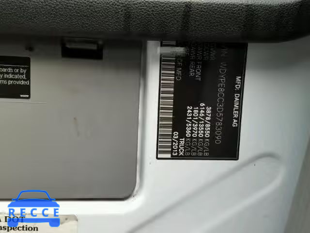 2013 FREIGHTLINER SPRINTER WDYPE8CC3D5783090 image 9