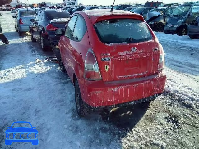 2008 HYUNDAI ACCENT BAS KMHCN35C08U056040 зображення 2