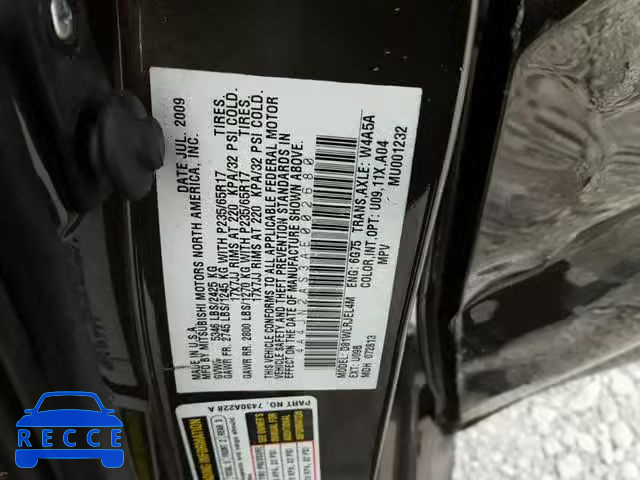 2010 MITSUBISHI ENDEAVOR L 4A4JN2AS3AE002680 image 9
