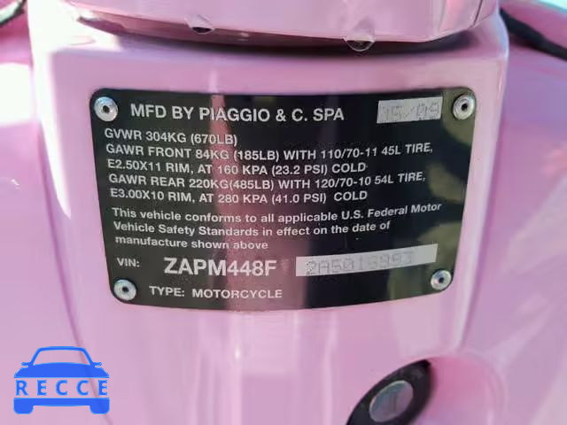 2010 VESPA LX 150 ZAPM448F2A5018993 image 9