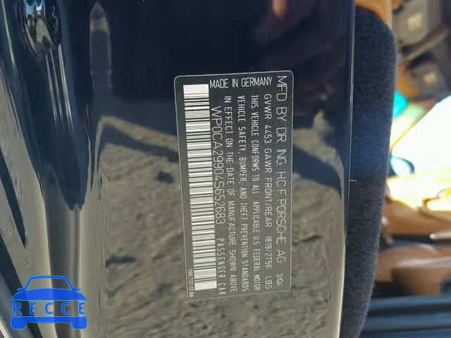 2004 PORSCHE 911 CARRER WP0CA29904S652683 image 9