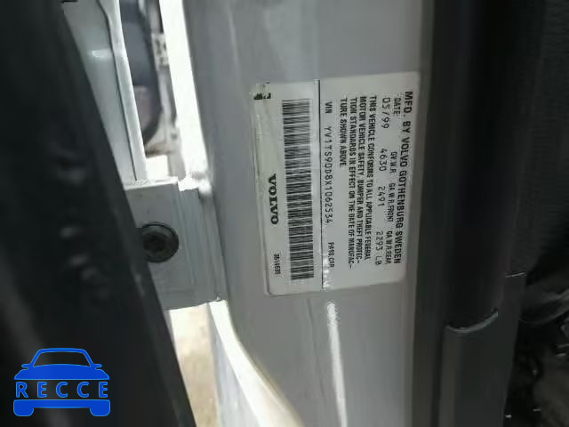 1999 VOLVO S80 T6 TUR YV1TS90D8X1062534 image 9
