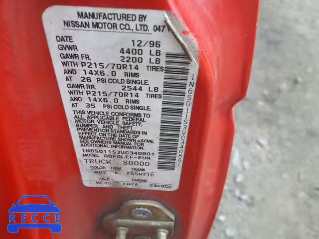 1997 NISSAN TRUCK BASE 1N6SD11S3VC340801 image 9