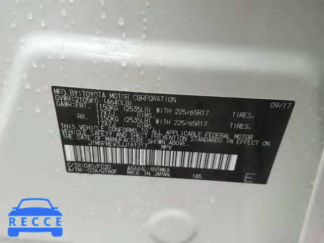 2018 TOYOTA RAV4 ADVEN JTMRFREV3JJ181217 image 9