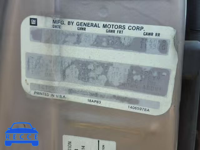 1984 GMC CABALLERO 1GTCW80HXER500993 Bild 9