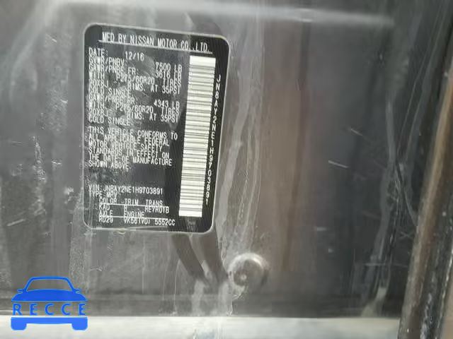2017 NISSAN ARMADA PLA JN8AY2NE1H9703891 image 9