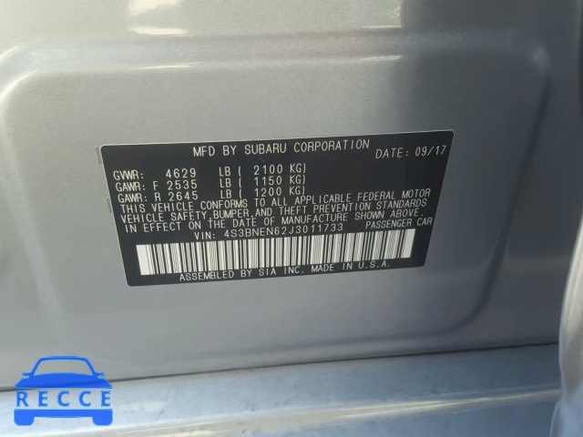 2018 SUBARU LEGACY 3.6 4S3BNEN62J3011733 image 9