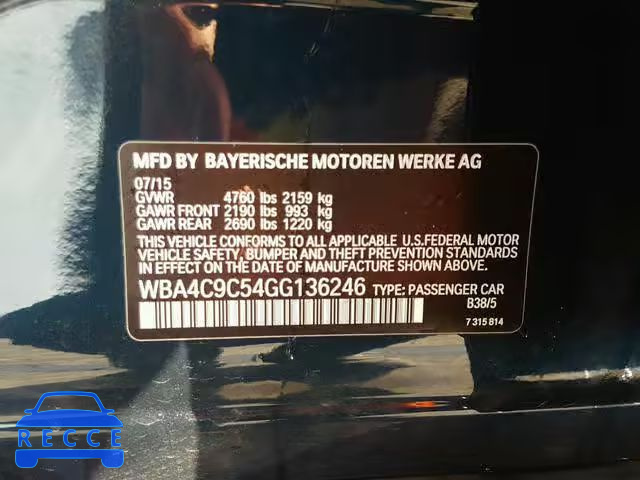 2016 BMW 428 XI WBA4C9C54GG136246 image 9