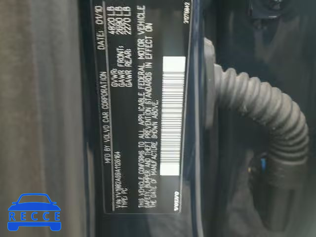 2010 VOLVO S80 3.2 YV1982AS9A1126164 image 9