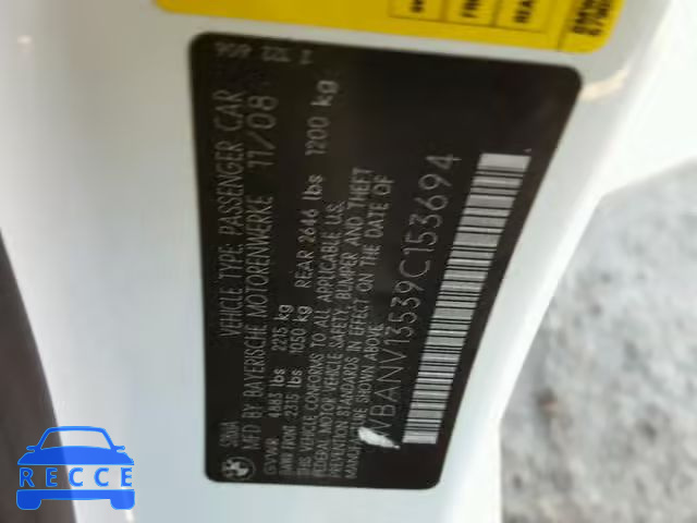2009 BMW 528 XI WBANV13539C153694 image 9